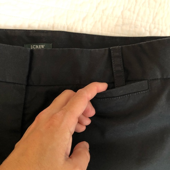 J Crew BLACK Slim City Fit Capri Pants Size 8 - Picture 4 of 8